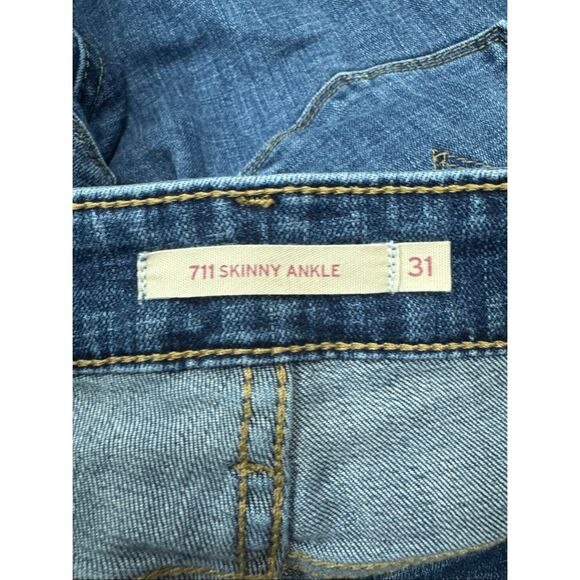 Levi’s 711 Skinny Ankle Jeans Size 31 - Picture 5 of 9